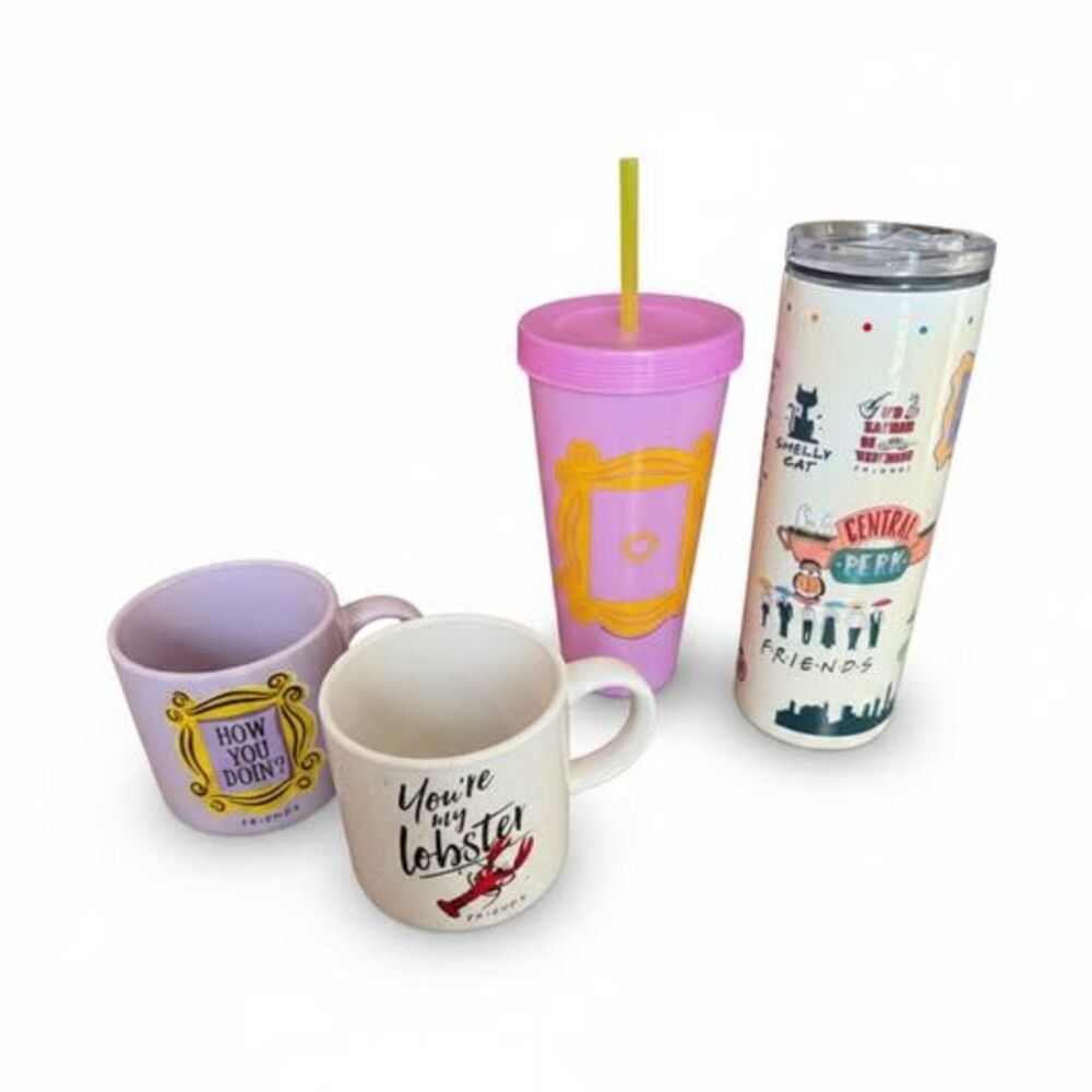 Friends TV Show Mug & Tumbler Lot of 4 - 12oz/20oz